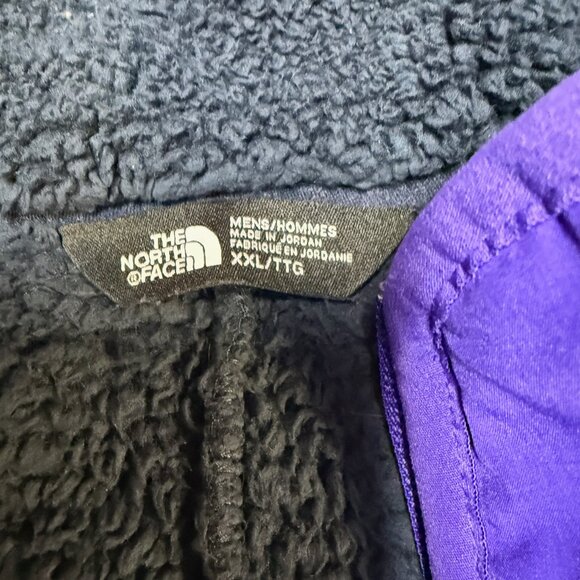 The North Face Campshire Fleece XXL Navy Purple 1/4 Zip EUC - Picture 6 of 12